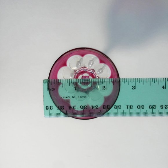 Vintage Val St Lambert Crystal Sherry Glass Cranberry Red small wine Mid Century - Picture 2 of 5